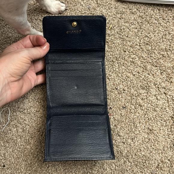 Vintage Chanel EUC wallet in a gorgeous blue. This is stunning in person. - Picture 6 of 7